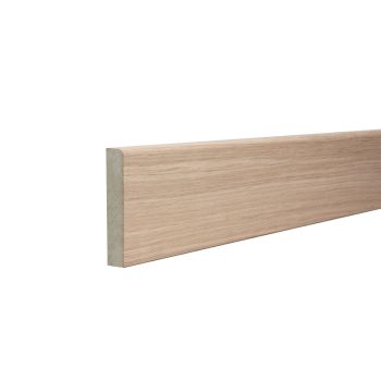 Rounded One Edge 18mm x 94mm x 2440mm Veneered American White Oak Unlacquered
