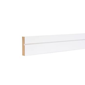 Modern Square & Grooved 18mm x 68mm x 2440mm Primed