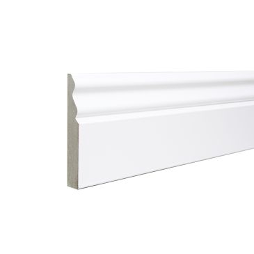 Ogee Matt White Fully Finished Skirting 