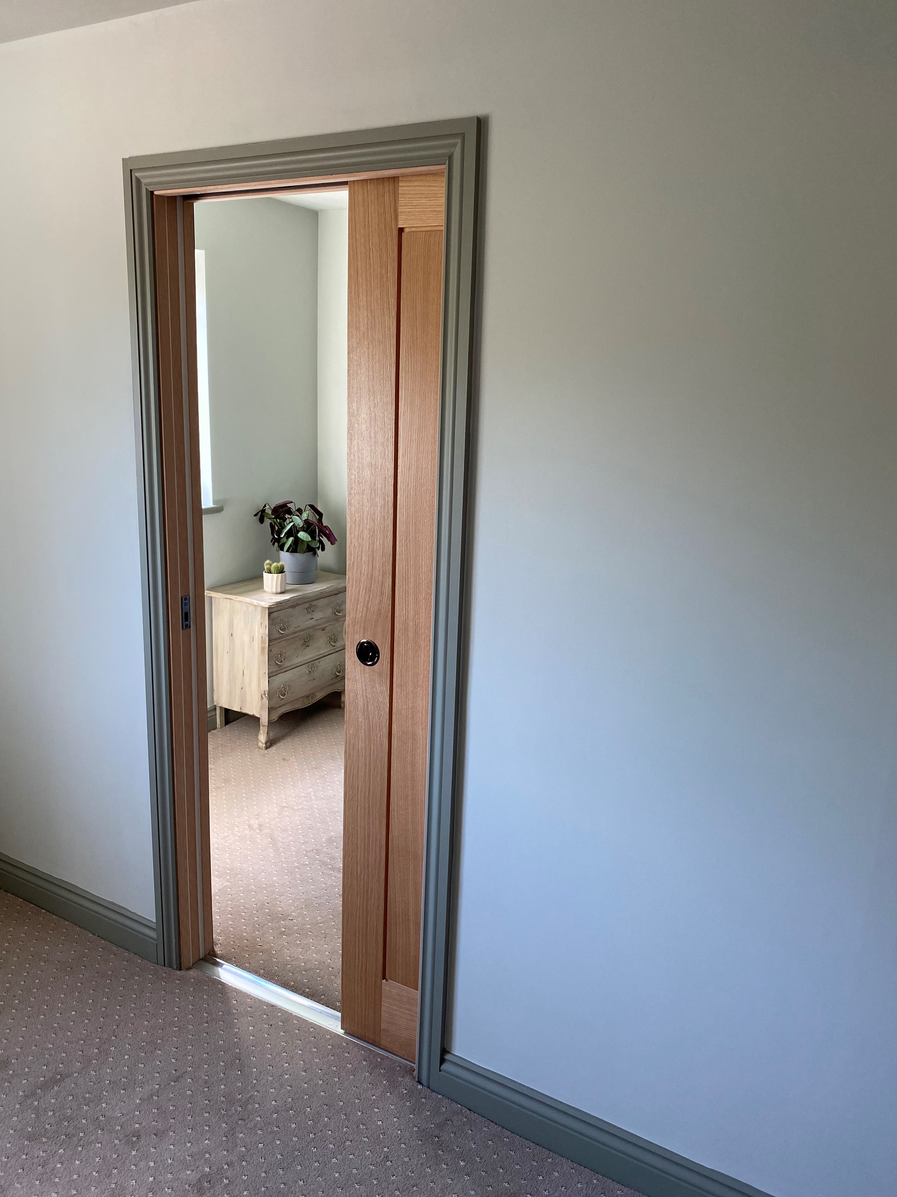 Ogee Skirting & Architrave around Pocket Door